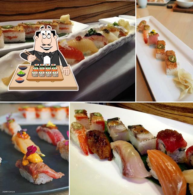 Les sushi sont disponibles à Miku Japanese Restaurant