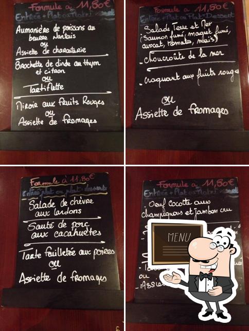Découvrez le menu du jour sur le tableau