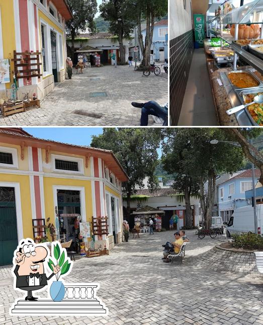 Confira a imagem apresentando exterior e interior no Restaurante Barítimo Grill