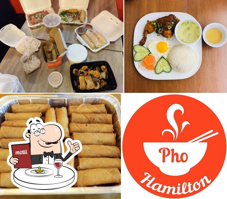 Comida en Pho Hamilton