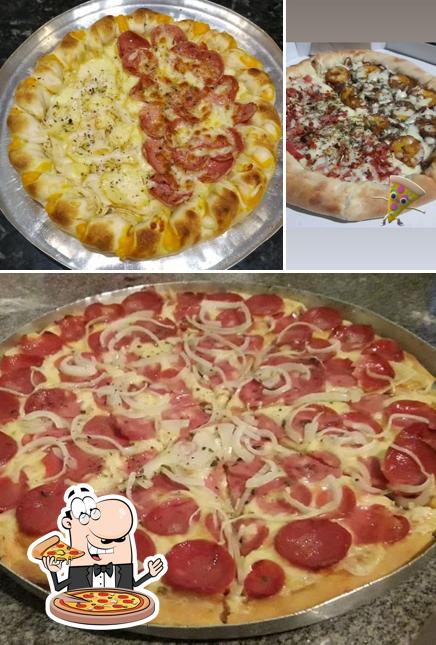 Elige entre diferentes tipos de pizza