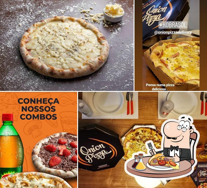 Consiga pizza no Onion Pizza