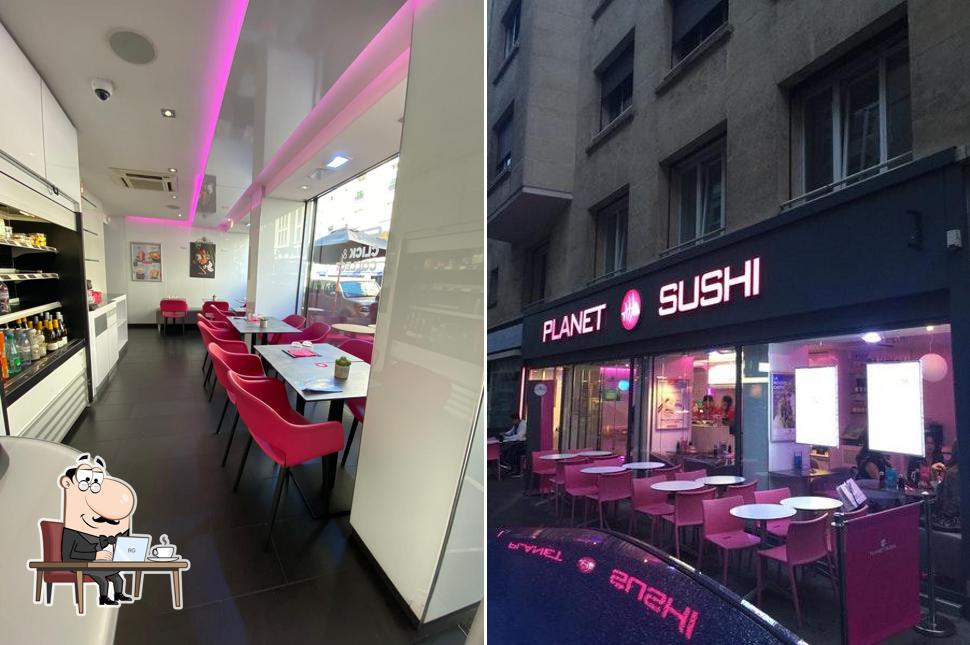 L'intérieur de Planet Sushi