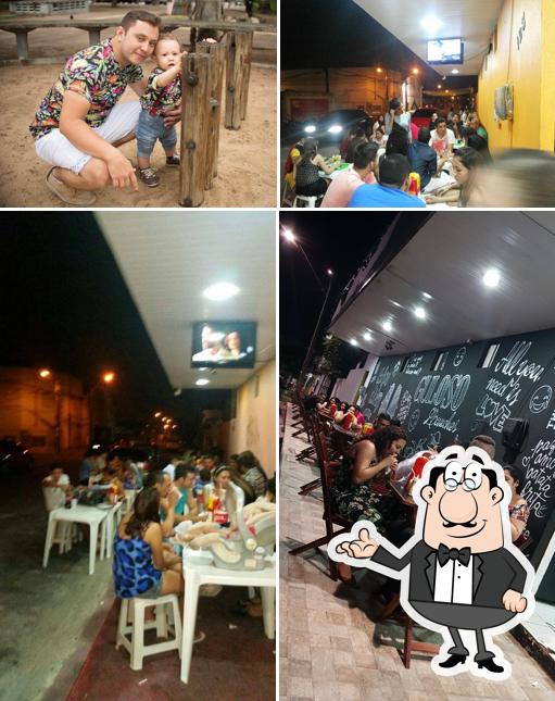 O interior do Guloso Lanches