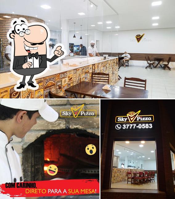 O interior do Sky Pizza - A melhor Pizza da Vila da Vila Mariana - Calzones, Pizzas doce e Tradicionais - Delivery