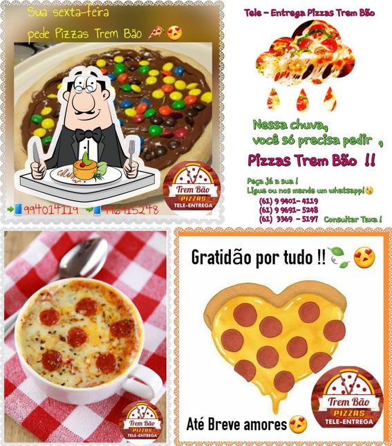Platos en Tele Entrega Pizzas Trem Bão Brasília DF
