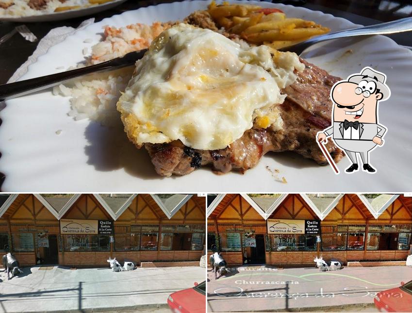 Confira a foto apresentando exterior e comida a Restaurante Querença da Serra