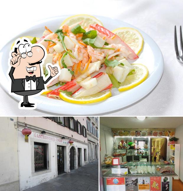 Guarda la immagine che raffigura la interni e cibo di Rosticceria Cinese Jia Jia Gorizia