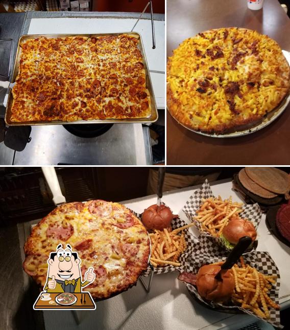 Order pizza at "The Lodge" Pub & Pizza Eatery
