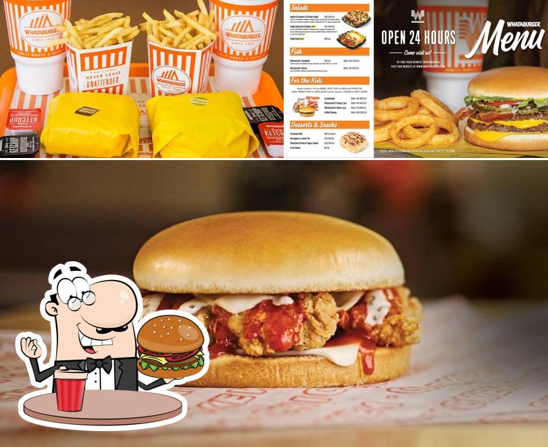 Try out a burger at Whataburger