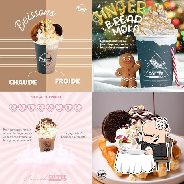 French Coffee Shop Saumur offre un nombre de desserts