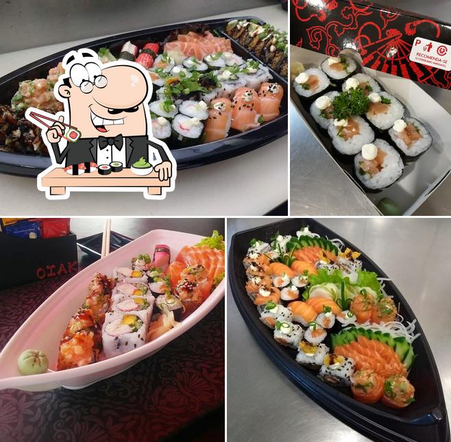 Prove diversas opções de sushi