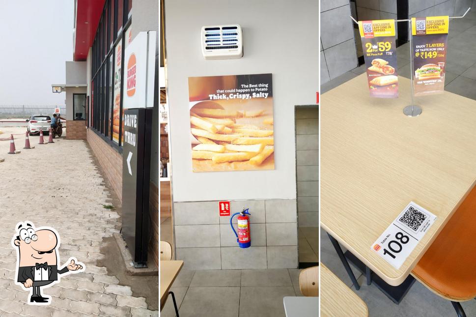 Take a seat at one of the tables at Burger King