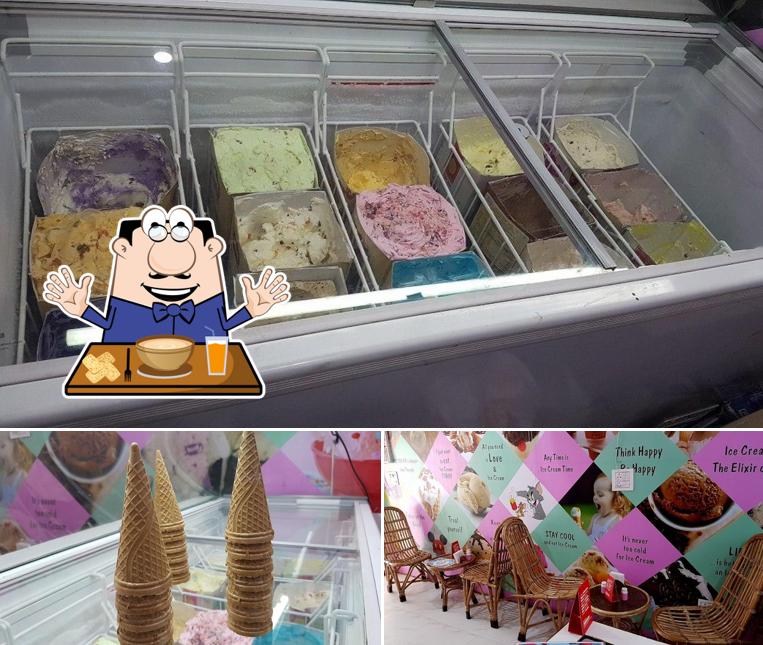 Among different things one can find food and interior at The Ice Cream Cafe 19