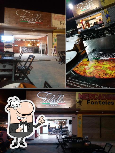 O interior do Pizzaria Fidelli