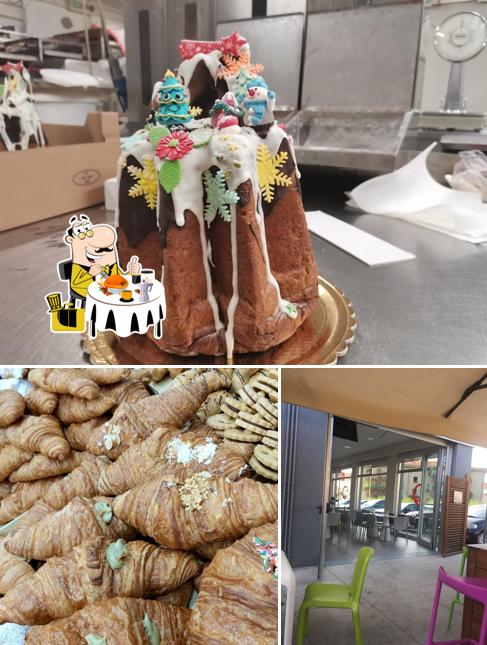 Tra le diverse cose da Pasticceria Milesi Daniela E Giordano si possono trovare la cibo e interni