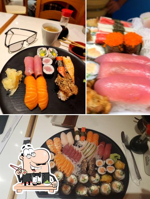 Sushi é um famoso refeição originário do Japão
