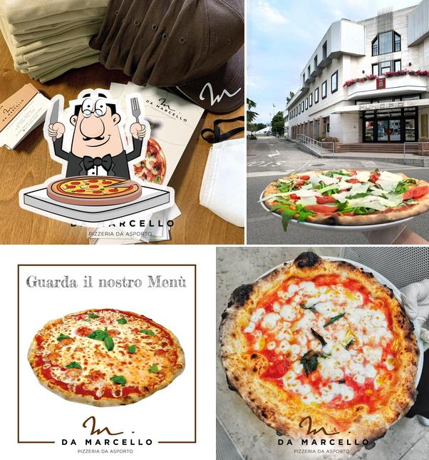 Choisissez des pizzas à Da Marcello