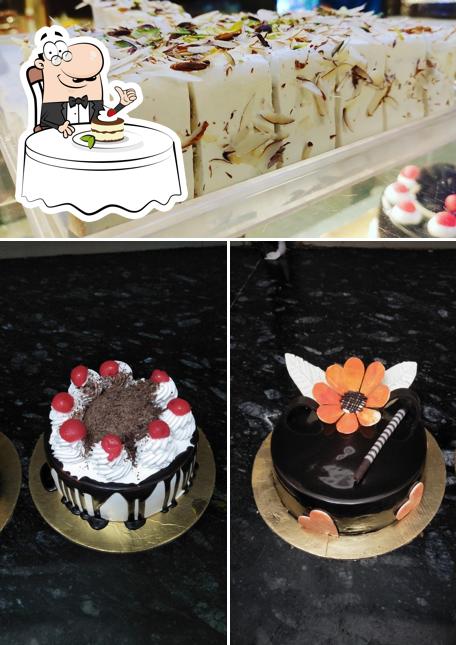 Nandu Chef (PK Live Bakery) serves a selection of sweet dishes