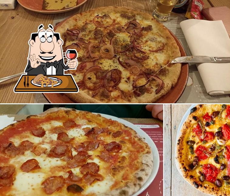 Kostet diverse Variationen von Pizza