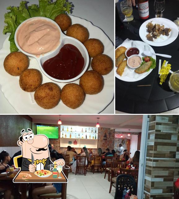 Esta é a imagem apresentando comida e interior no Boteco do bebê