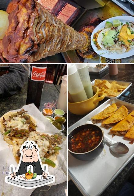 Food at Los Alambres Taqueria