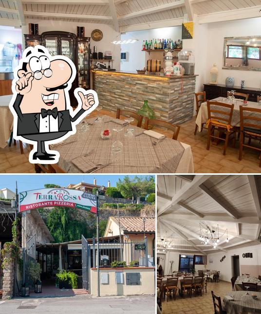 Ristorante Pizzeria Terrarossa si caratterizza per la interni e esterno