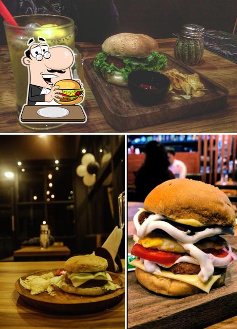 Try out a burger at BLACK CUP
