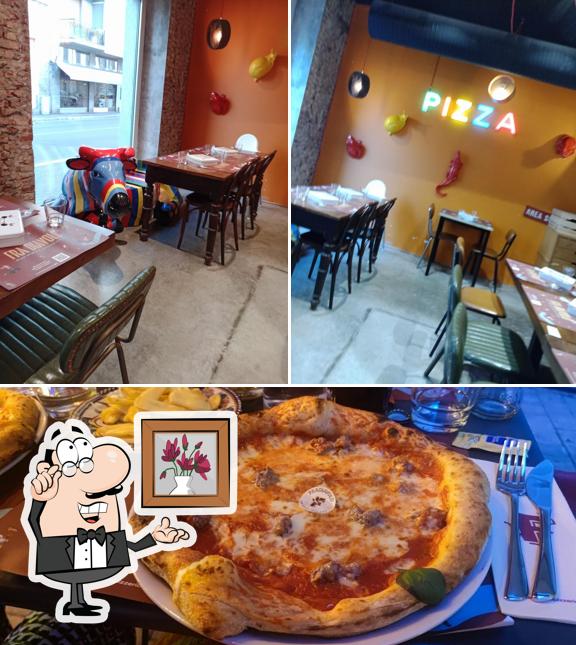 Voici l’image affichant la intérieur et pizza sur Fradiavolo Pizzeria - Monza