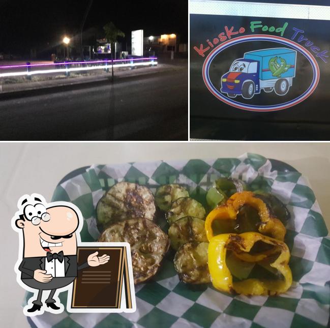 Among different things one can find exterior and food at KiosKo food Truck