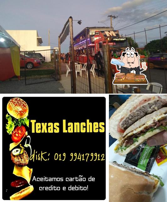 Peça um sanduíche no Texas Lanches