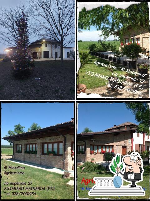 La parte exterior de AGRITURISMO AL MACELLINO RISTORANTE E VENDITA SALUMI