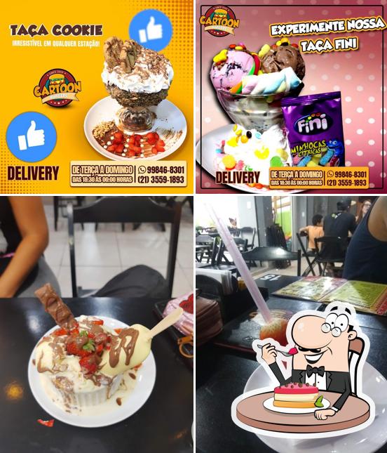 Cartoon Burger oferece uma gama de pratos doces