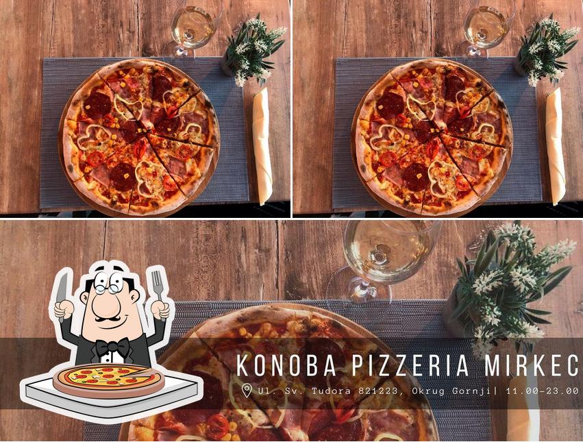 Ordina una pizza a Konoba Pizzeria Mirkec