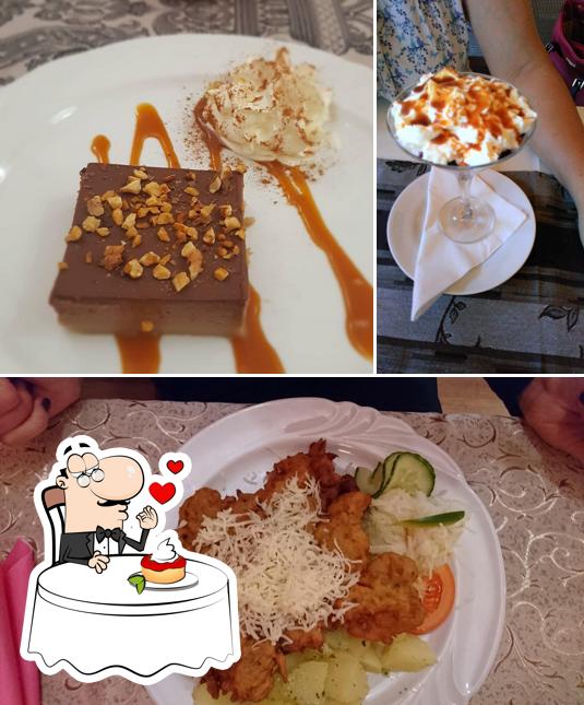Tri ruže provides a selection of desserts