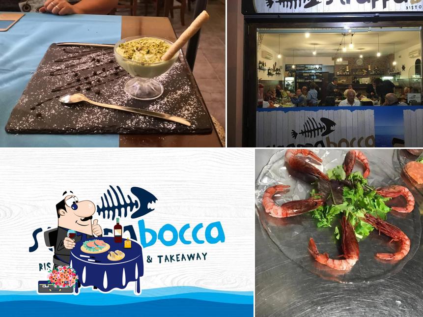Les clients de Strappabocca peuvent essayer de nombreux repas à base de fruits de mer