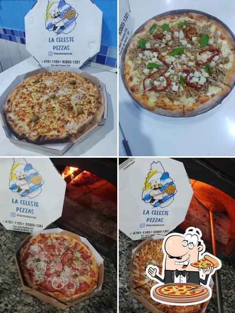 Peça diversos variedades de pizza