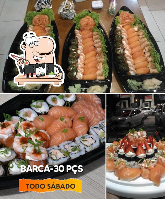 Escolha diversas opções de sushi