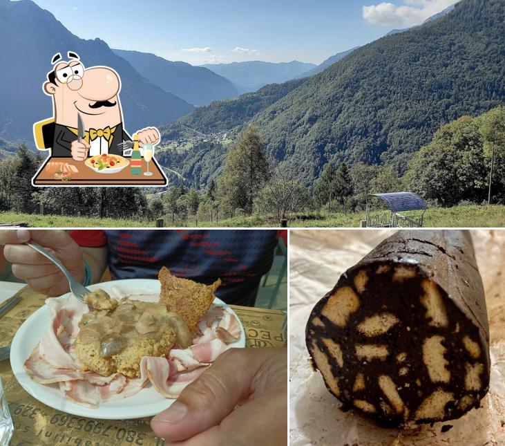 Questa è la immagine che mostra la cibo e interni di Ristorante @ Agriturismo Cà Di Racc