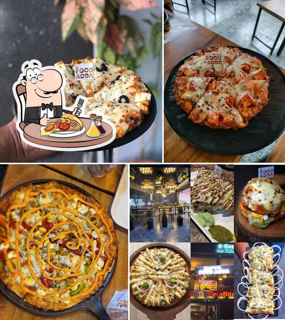 Try out pizza at Mumbai 's Food Adda : Cafe Restaurant in Koramangala