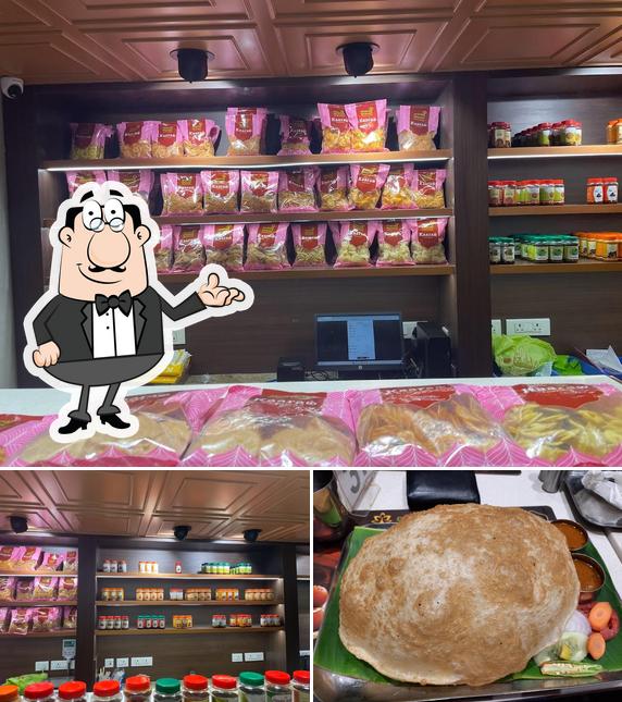 Among different things one can find interior and food at Manoj Bhavan, Veg Restaurants in Chennai, Ashok Nagar