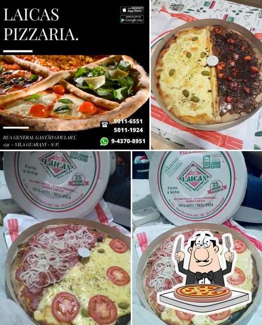 Escolha diferentes tipos de pizza