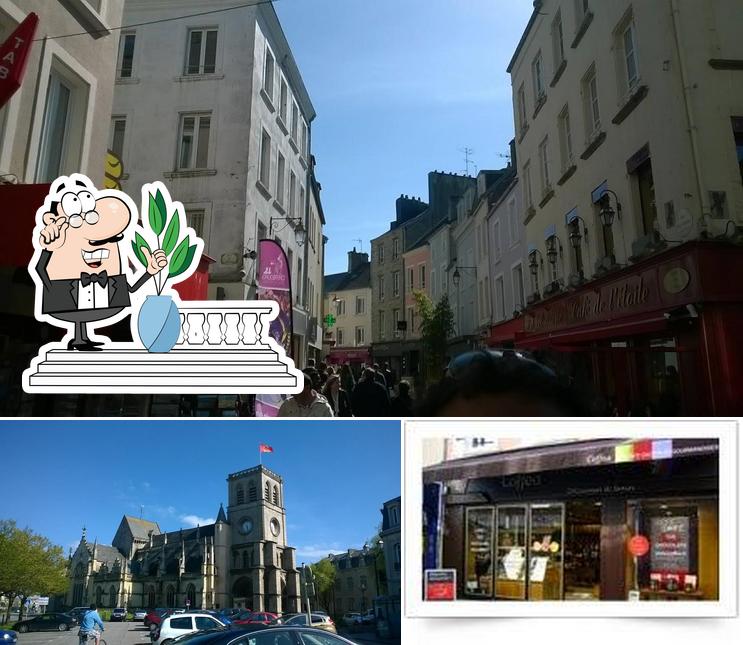 Take a look at the picture showing exterior and food at Coffea, boutique de café et de thé à Cherbourg