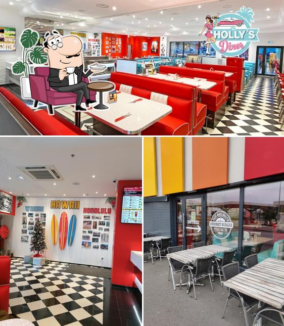 L'intérieur de Holly's Diner Hérouville