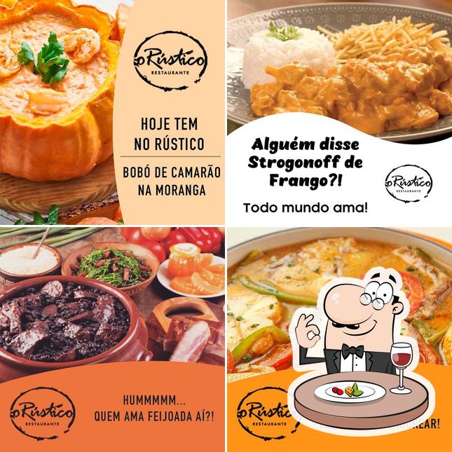 Comida em O Rústico