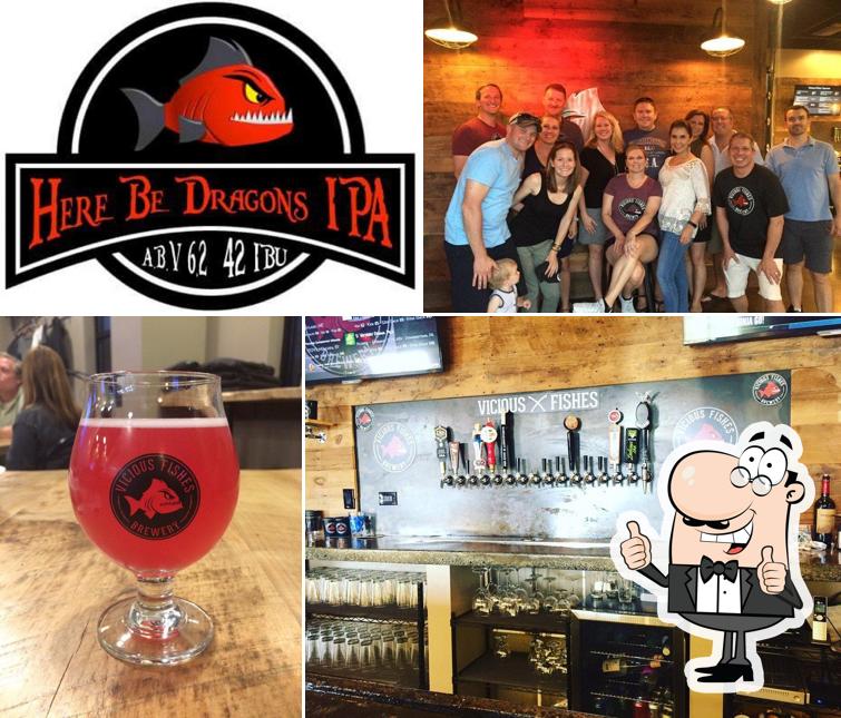 Vicious Fishes Brewery in Angier Restaurant menu and reviews