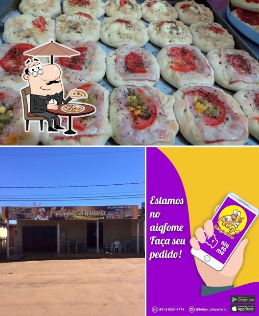 O exterior do Felipe Salgadaria