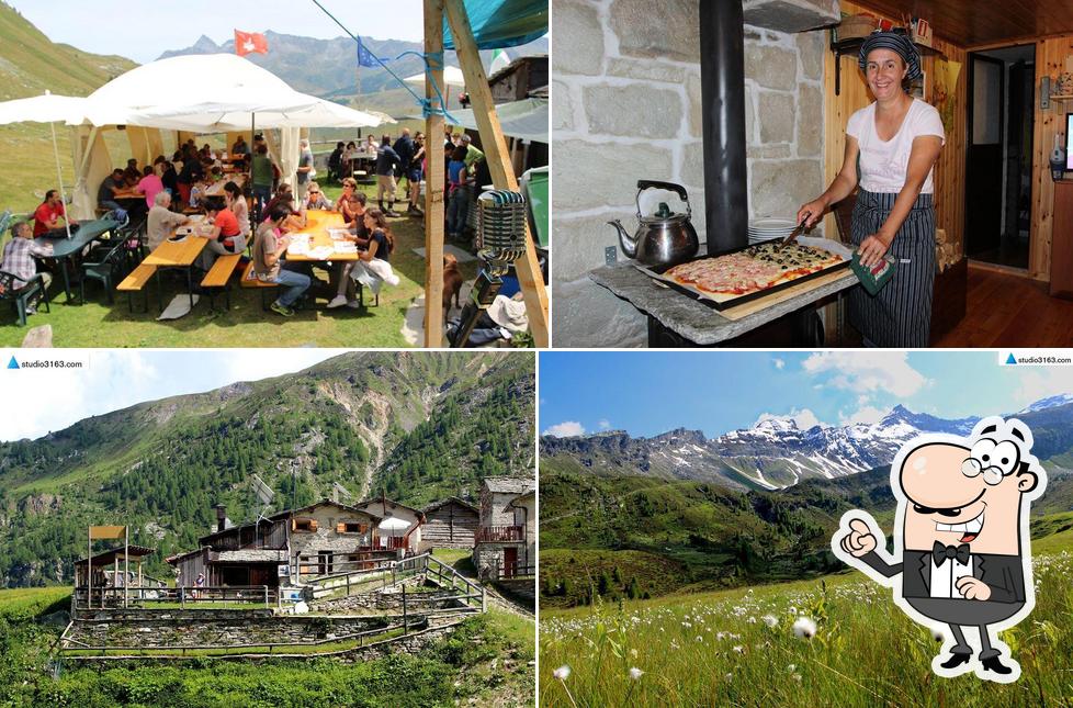 Guarda la immagine che raffigura la esterno e interni di Agriturismo Pizzo Quadro Campodolcino