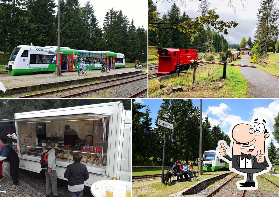 Gaststätte Gleis 1 Schmiedefeld am Rennsteig Speisekarte Preise und