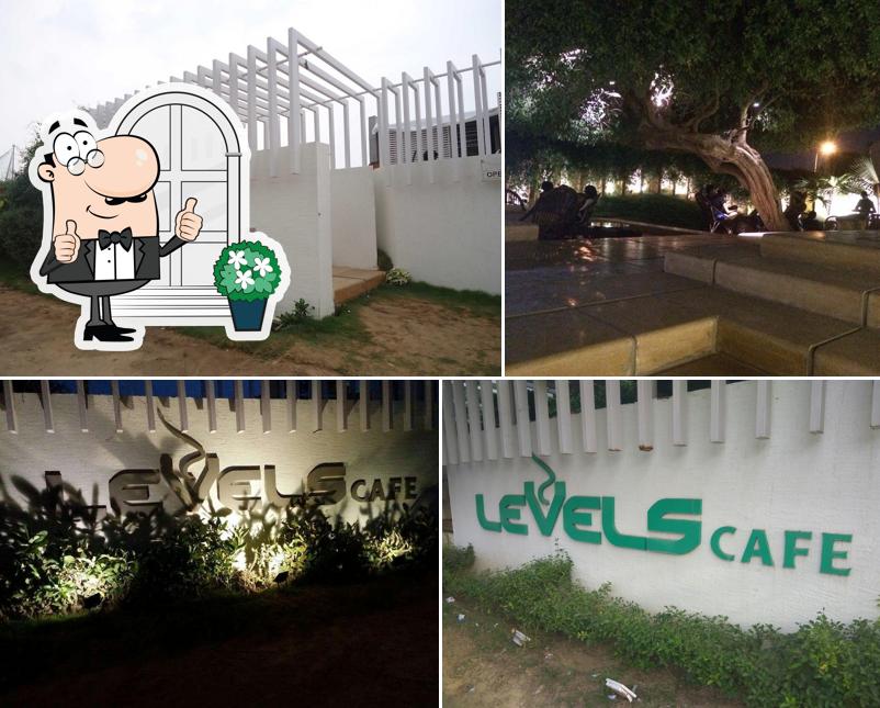 You can get some fresh air at the outside area of Cafe Levels